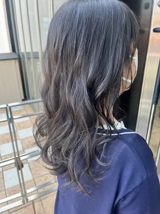 ミディアム カラー メンズ 久木原 ゆりのヘアスタイル