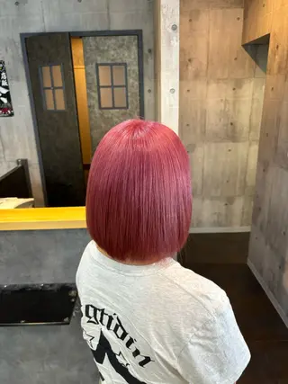 ミディアム カラー ✨韓国艶髪✨ケア ブリーチ🫧アキラのヘアスタイル