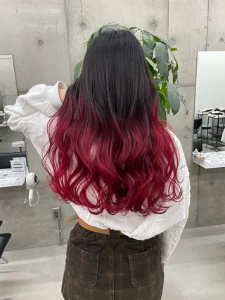 ロング 手島 カミラのヘアスタイル
