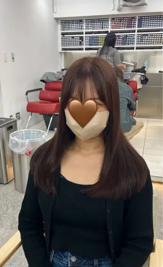 セミロング カラー mit bytree MISAKI🎀のヘアスタイル