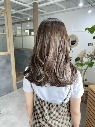 セミロング カラー ヘアアレンジ ひなの .のその他イメージ