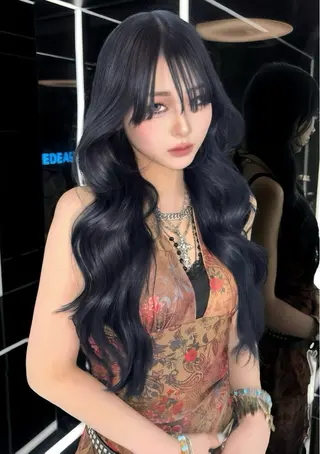 ロング miuru/韓国ヘア /レイヤーカットのヘアスタイル