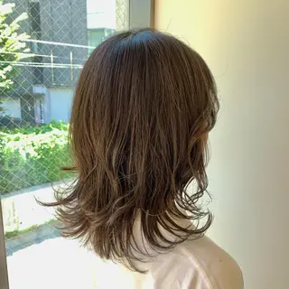 ミディアム 森山 佳小里/カラー /似合わせカットのヘアスタイル
