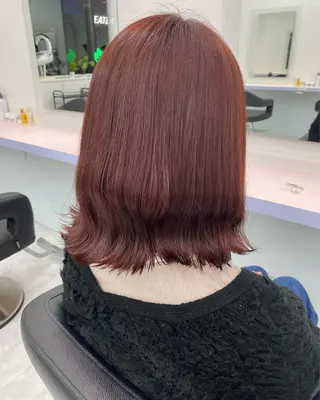 セミロング カラー ヘアアレンジ ブリーチなしの達人 🌈KAITOのヘアスタイル