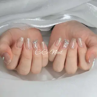 ネイル CeCeGarden ✨️キラキラワンホンのネイルデザイン