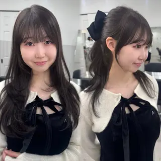 ロング カラー 🎀レイヤー×透明感 ×髪質改善🎀米田のヘアスタイル