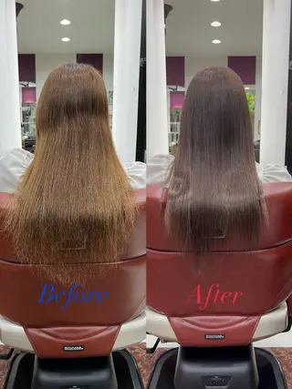 ロング カラー 藤田 竜成のヘアスタイル