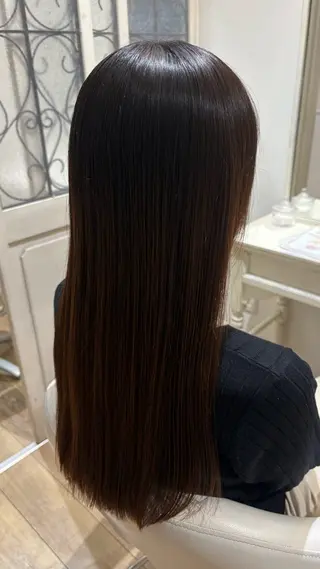 セミロング カラー 似合わせ 顔周りYUUGAのヘアスタイル