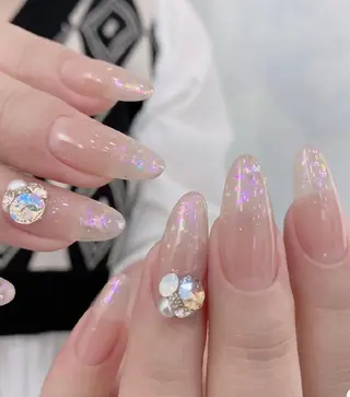 ネイル フィルイン・深爪矯正 長さ出し🎀のネイルデザイン