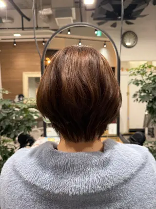 ショート オリーブ🫒レイヤー /平尾/りの‎🤍のヘアスタイル