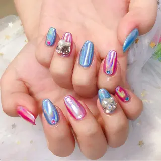 カラー ネイル Q Free nailsのネイルデザイン