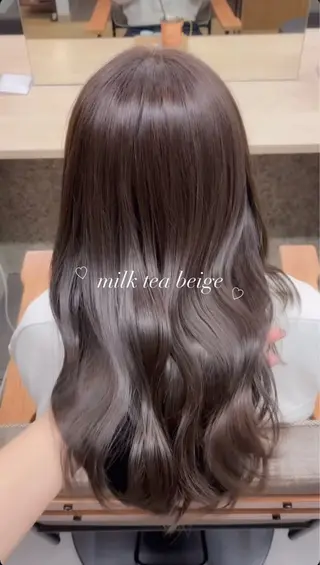 ロング カラー nanami🏷🤎 ベージュのヘアスタイル