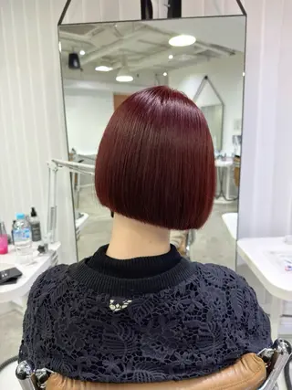 ショート カラー 似合わせ♡レイヤー/ 暖色艶カラー/moeのヘアスタイル