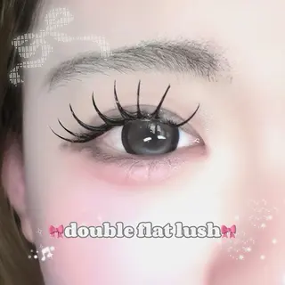 マツエク・マツパ 🩶LED＆ダブル フラットRAN🪽のマツエク・マツパデザイン