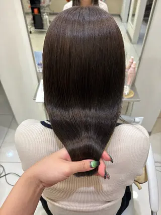 セミロング カラー 久保山 ことのヘアスタイル