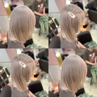 ミディアム 甘ふわgirly🎀 ハイトーン🤍Ramのヘアスタイル