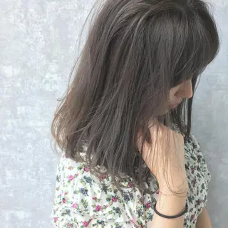 ミディアム カラー レイヤーカット BLend 渋谷のヘアスタイル