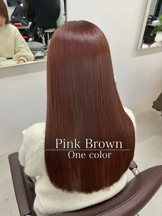 セミロング カラー ヘアアレンジ 二ヶ月綺麗なデザイン カット/星野六三四のヘアスタイル