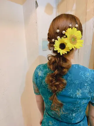 ロング ヘアアレンジ 【カメレオン】 上村 祥子のその他イメージ