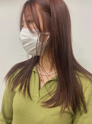 セミロング カラー パーマ ヘアアレンジ ニュアンスヘア🌔 nanakoのヘアスタイル