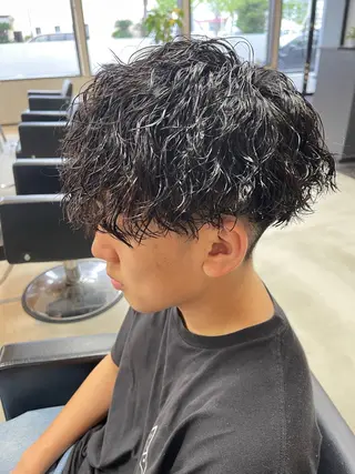 ショート パーマ メンズ メンズパーマ職人/ 天神/tatsukiのヘアスタイル