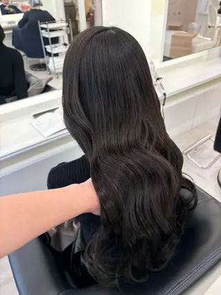 ロング カラー ParveMix 楠本結菜のヘアスタイル