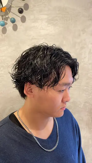 ショート 柏/シャドウパーマ/ ナチュラル/颯寿のヘアスタイル