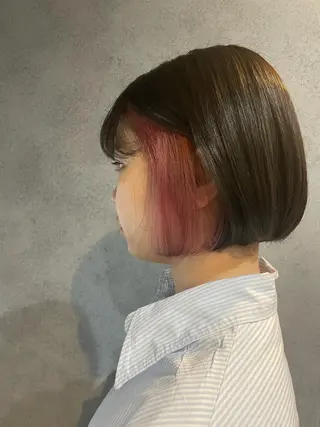 カラー Minami🩵 新宿のヘアスタイル