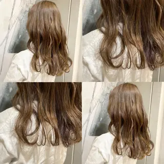 セミロング カラー カジュアルを女っぽく 𝗮𝘆𝗮𝗰𝗼のヘアスタイル