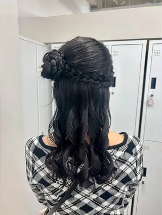 ロング ヘアアレンジ 横浜 アレンジ🎀/ エクステ🌙┊︎もものヘアスタイル