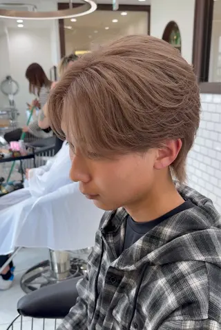 カラー メンズ 菅野 心悠/メンズヘアのヘアスタイル