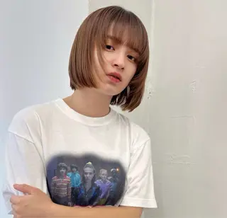 ショート ボブパーマ🥣KON コンナツミのヘアスタイル