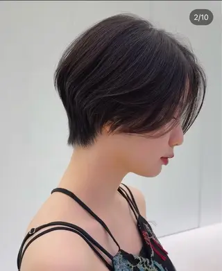 ショート 🌟デザインカラー 久保悠那のヘアスタイル