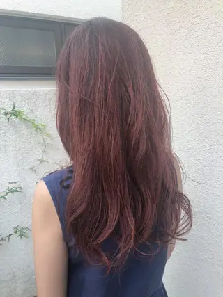 ミディアム カラー パーマ ヘアアレンジ 【白髪ぼかし 専門GBG】自由が丘のヘアスタイル