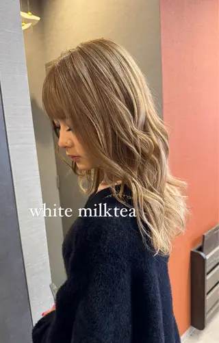 ロング カラー コレットヘアー 田中アヤノのヘアスタイル