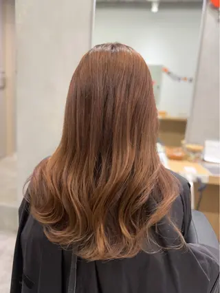 ロング カラー 巻ける髪質改善🫧ハ イライト/永田汰伊智のヘアスタイル
