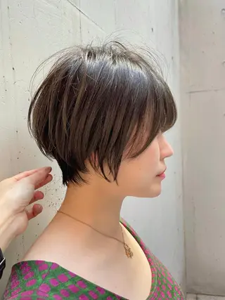 ショート カラー ショート/ボブ/ メンズ/縮毛矯正のヘアスタイル