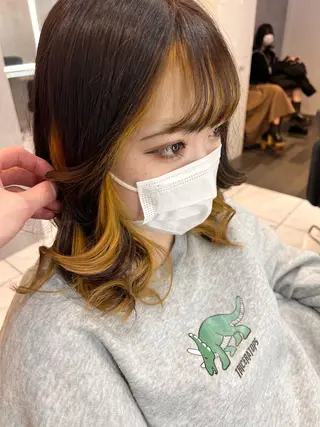 カラー SALOWIN栄 高須大貴のヘアスタイル