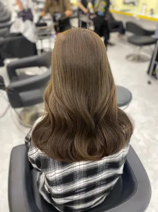 セミロング カラー パーマ ヘアアレンジ メンズ キッズ 💖横浜ブリーチなし 💖MIHOのヘアスタイル