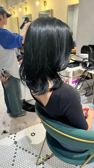 ミディアム カラー 新宿/ヘアカラー AiNAのヘアスタイル