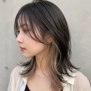 ミディアム カラー ❣️韓国/レイヤー/ 透明感カラー/まさのヘアスタイル