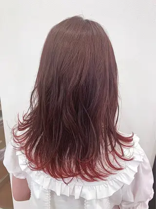 セミロング 青木 捺稀のヘアスタイル