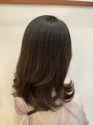 ミディアム カラー ショート/ボブ/暖色 🍑おおしま くるみのヘアスタイル