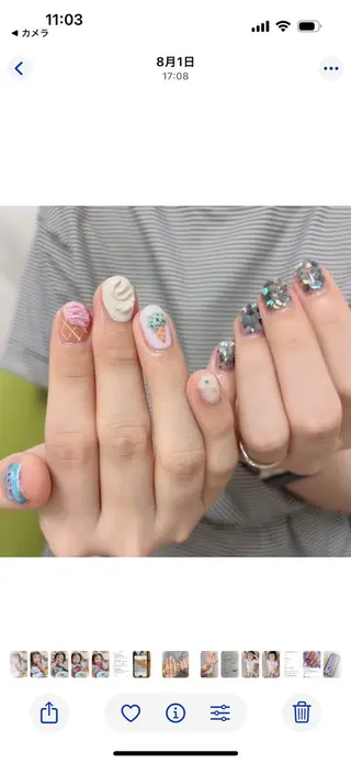 ネイル mano nella manoのネイルデザイン