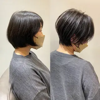 ショート カラー 廣庭 勇人のヘアスタイル