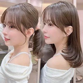 ミディアム 山本翔一郎 韓国顔周りレイヤーのヘアスタイル