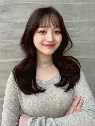 カラー 内藤歩香/艶カラー/ ナチュラル可愛いのヘアスタイル