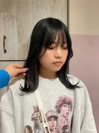 ミディアム カラー 似合わせレイヤー/ Wカラー🧸こころのヘアスタイル