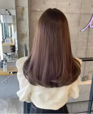 セミロング パーマ 小林 叶佳のヘアスタイル