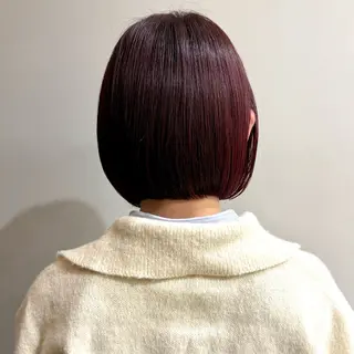 ショート カラー 艶ブリーチカラー✨ ボブレイヤーSakiのヘアスタイル